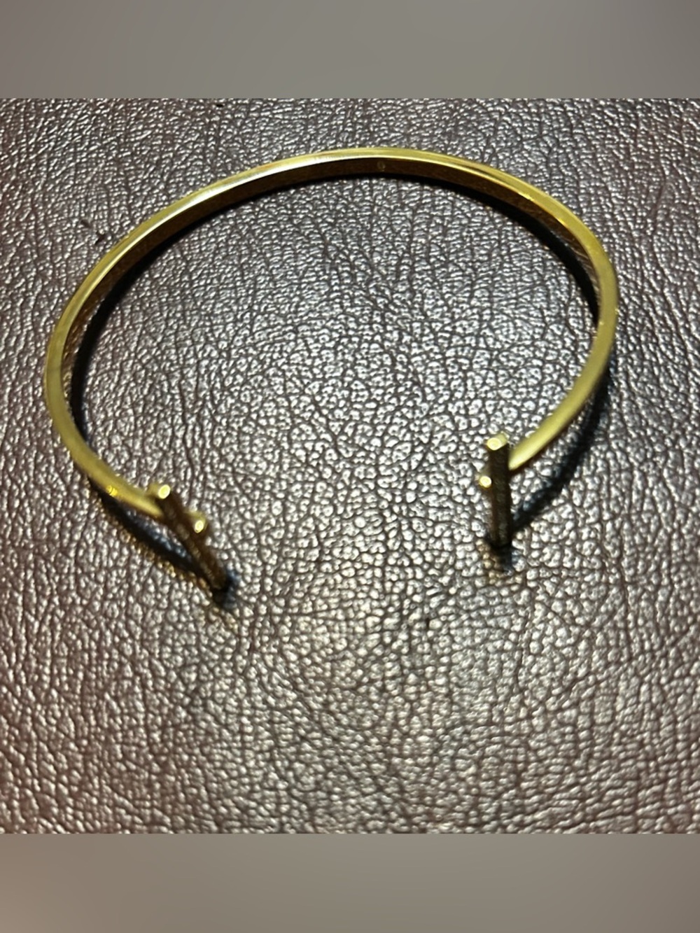 Michael Kors Gold-Tone Open Cuff Bracelet with Crystal Bars